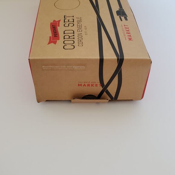 West Elm Plug-In Pendant Cord Set Red Swag Pendant Light Kit 15 ft New - Picture 5 of 16